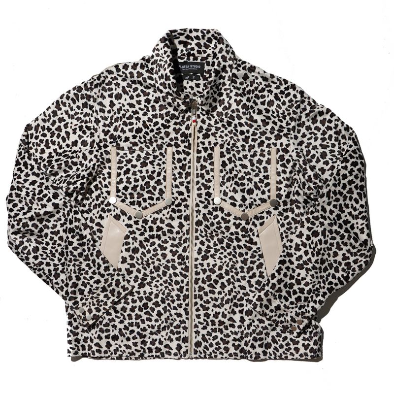 PLATEAU STUDIO（プラテウスタジオ）の「leopard zip-up jacket（Jackets/Outerwear）」