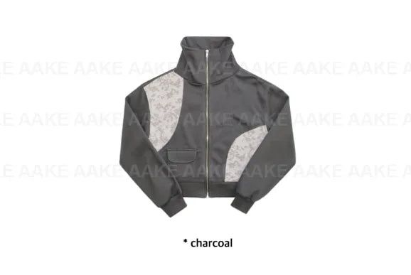 FLOWER PANEL HIGH-NECK JUMPER