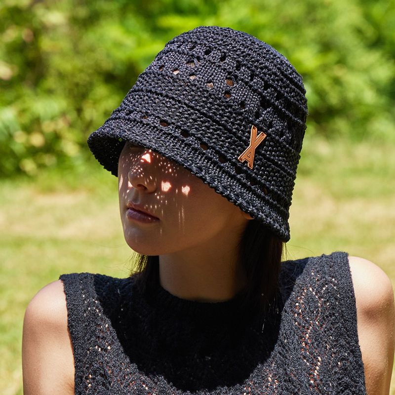 VARZAR（バザール）の「VA Patch Soft Knit Bucket Hat / Black（Hats）」