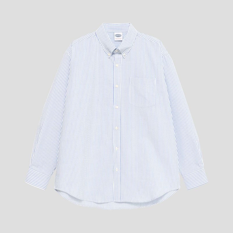 PARAGRAPH（パラグラフ）の「PARAGRAPH HERITAGE OVAL CHECK SHIRT - SKY BLUE STRIPE（Tops）」