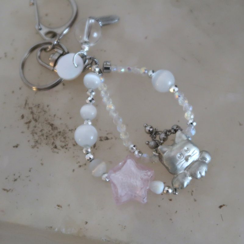 Ketty silver Keyring (Cat)