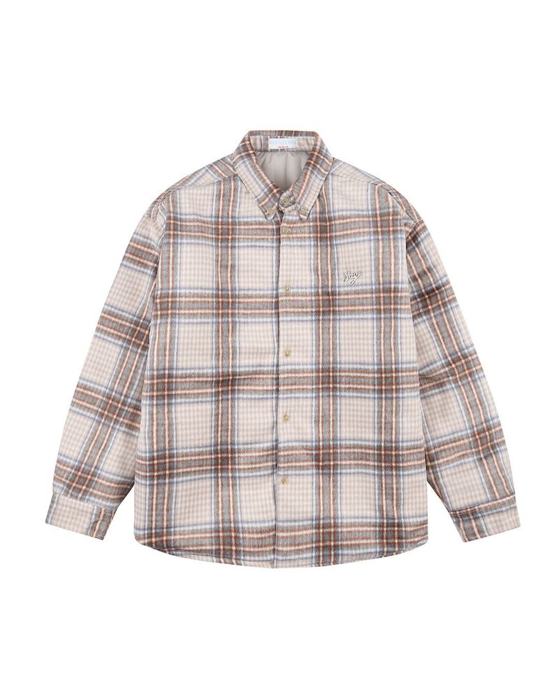 SAYSAYSAY(セイセイセイ)の「WOOL CHECK PUFFER SHIRTS(Jackets/Outerwear)」