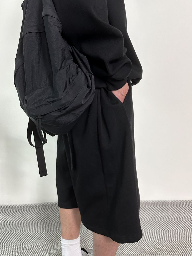 Mg Side folding bermuda pants