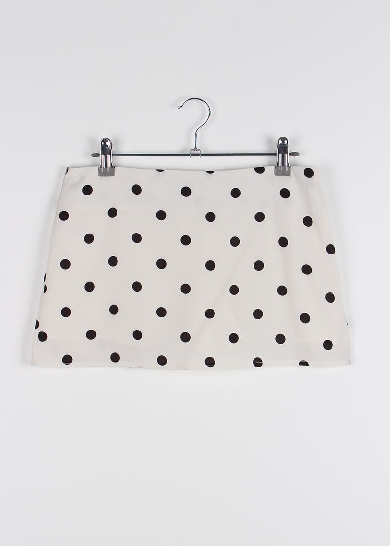 LOW POLKA DOT MINI SKIRT