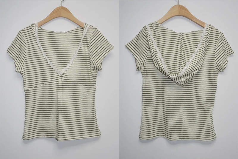 lace stripe tee