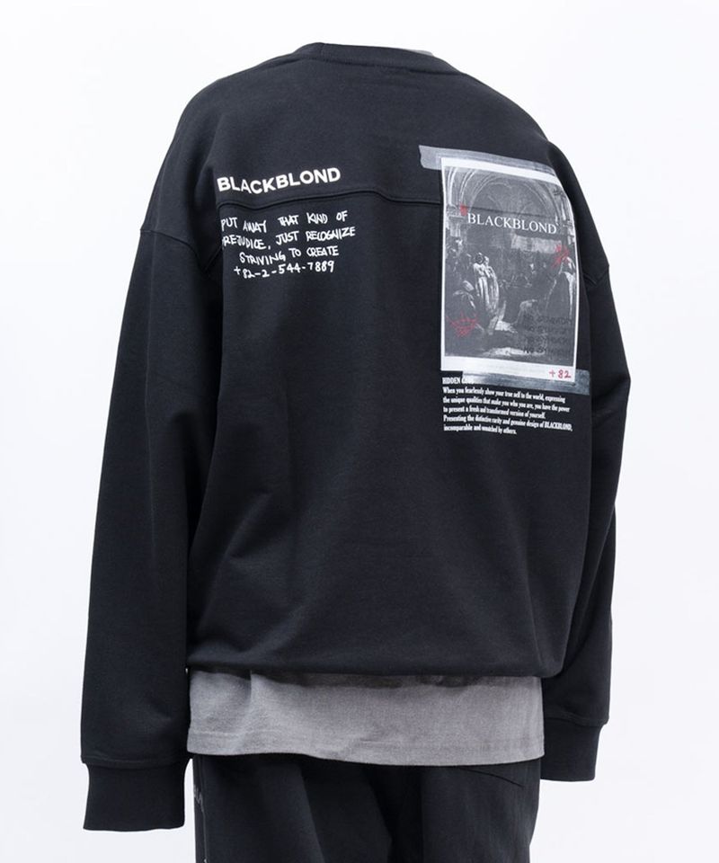BLACKBLOND（ブラックブロンド）の「BBD 1982 ノーシンパシースウェットシャツ（トップス）」