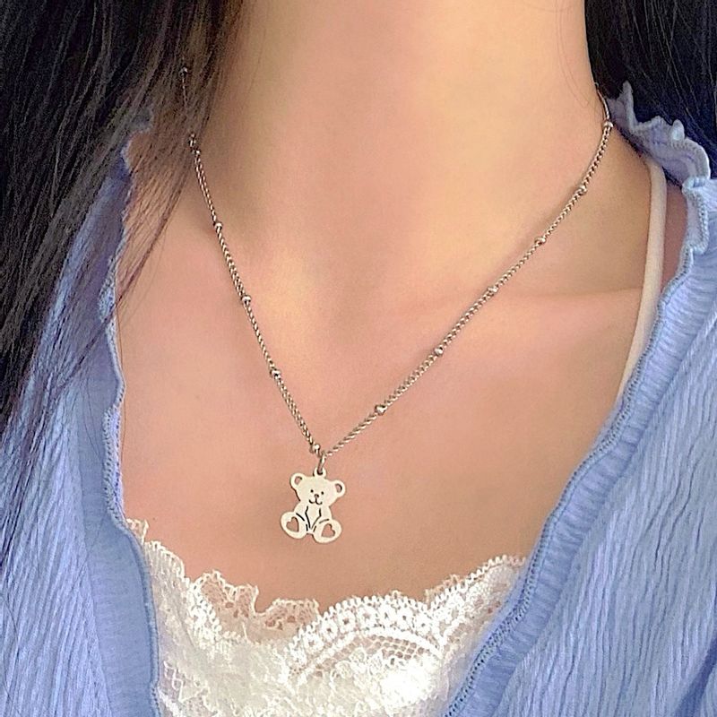 BELLAIS（ベライス）の「Heart pong bear necklace（Accessories）」