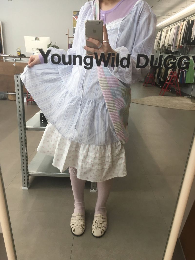 Mogu frill knee socks (9color) 