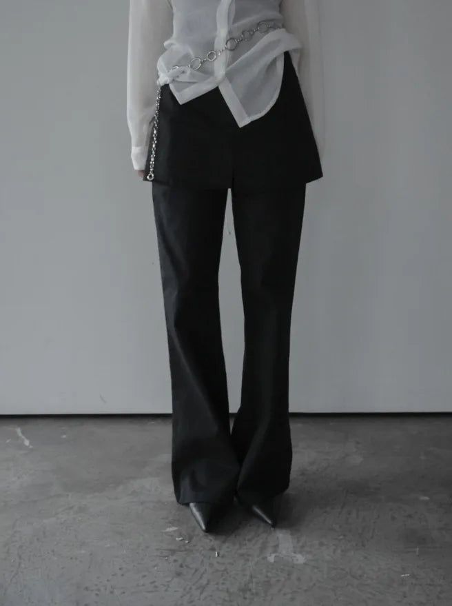mnem（ムネム）の「Asu Cotton Skirt Pants（Pants）」