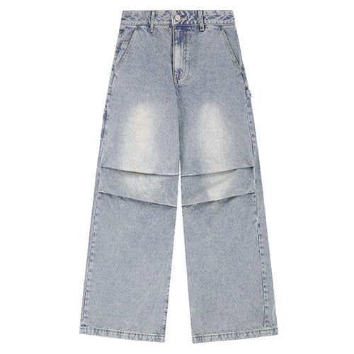 Parachute Washing Wide Denim Pants