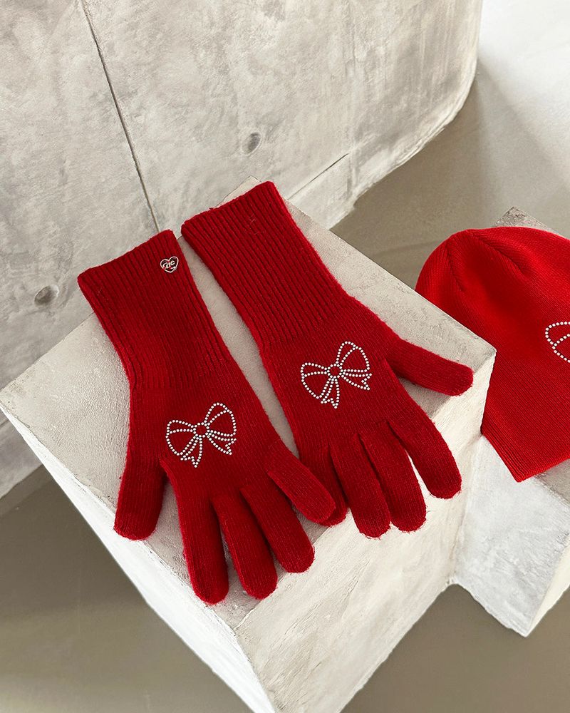 Jewelry Ribbon Long Gloves