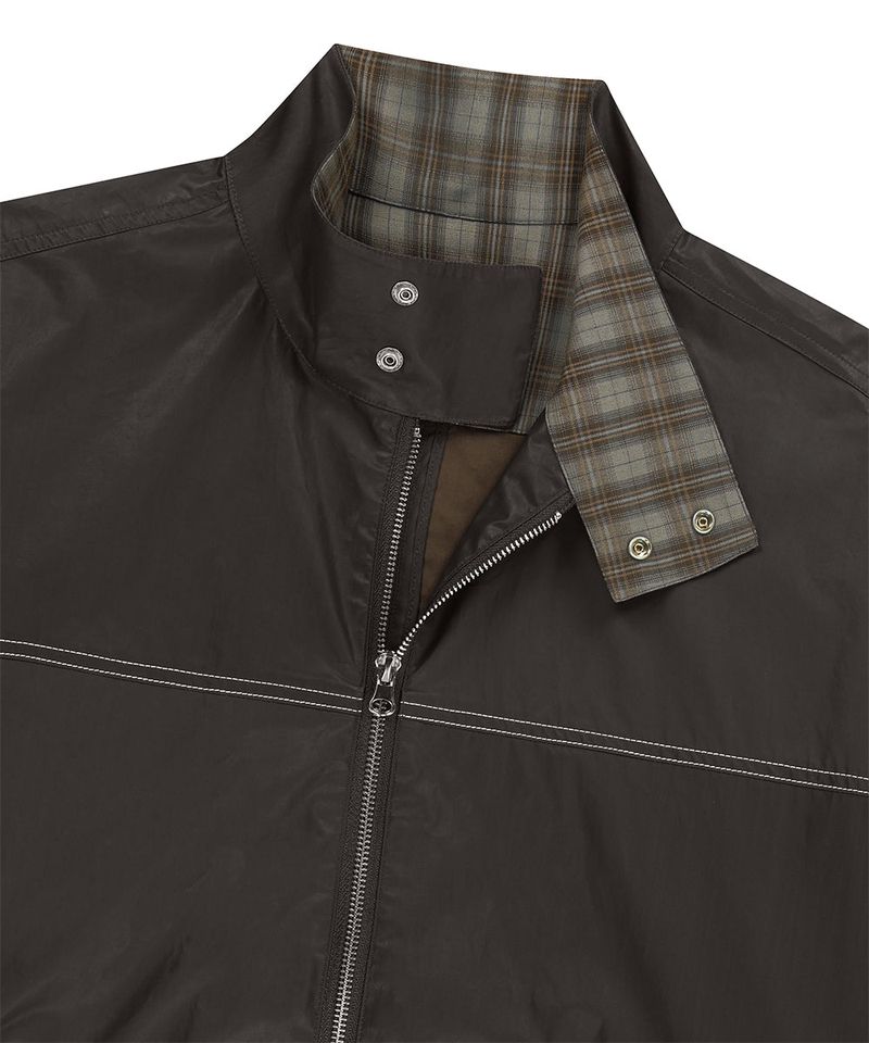 CHECK HARRINGTON JACKET