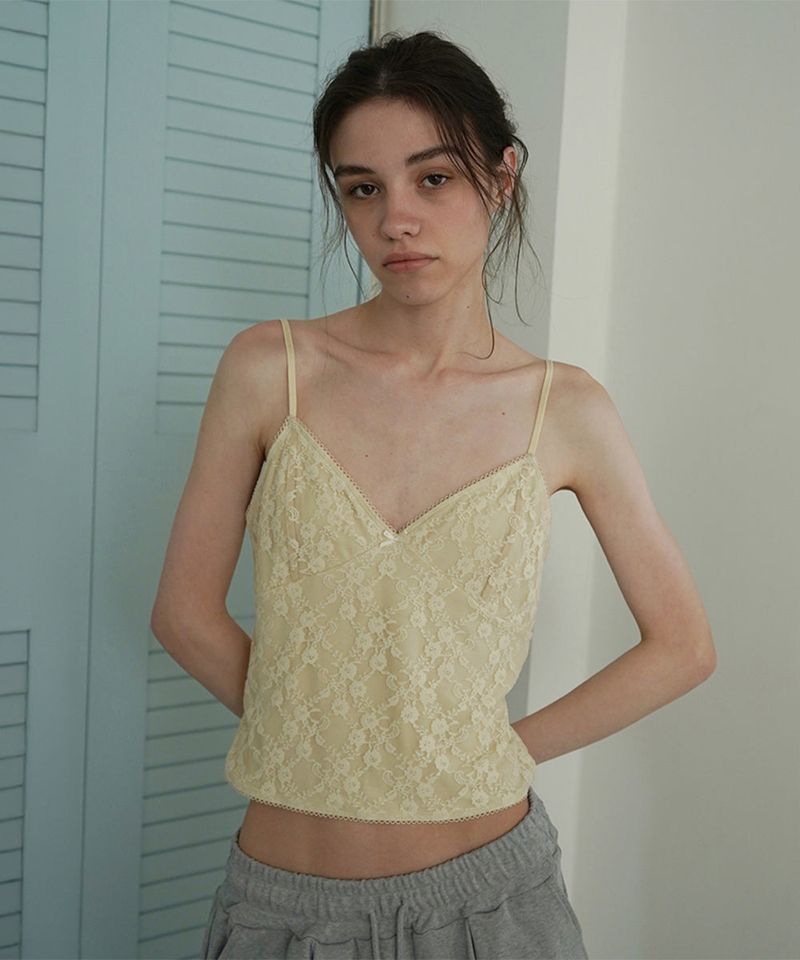 WITHOUTSUMMER（ウィズアウトサマー）の「Lace slim sleeveless（Tops）」