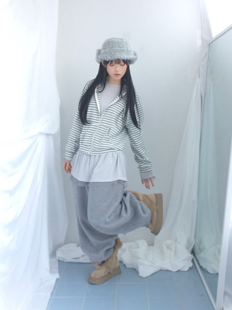 Suede Rabbit Fur Boots