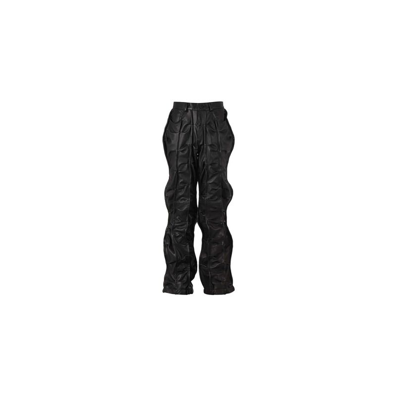 LINE LEATHER PANTS