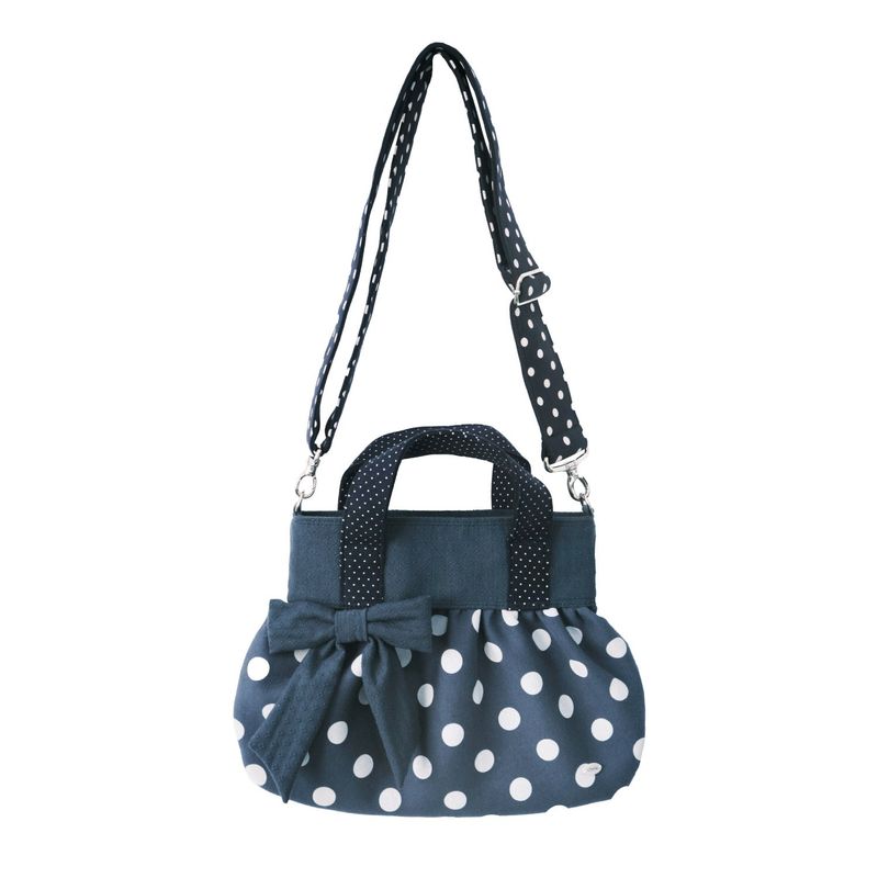 Ribbon dumpling bag_navy