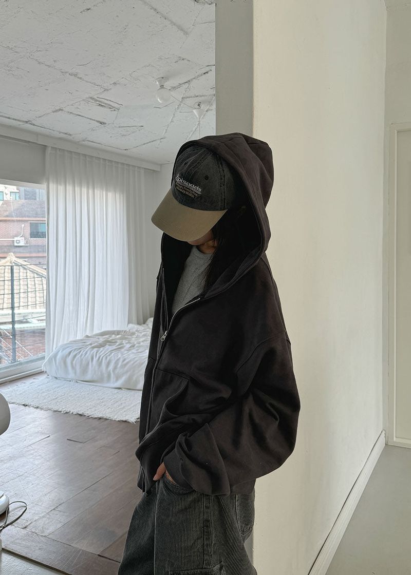 CAMO HOOD ZIP-UP