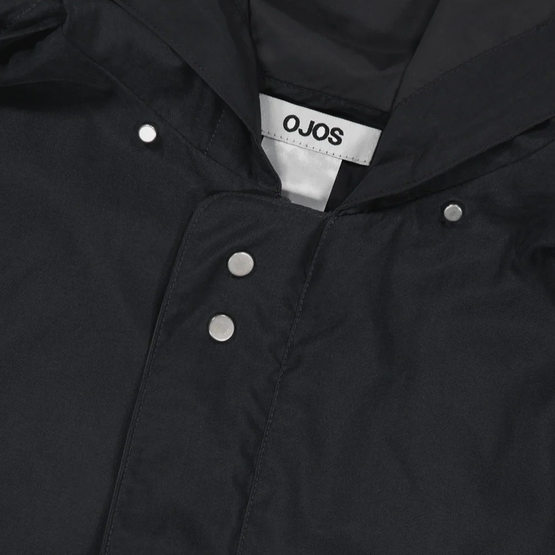Draped Field Parka / Black