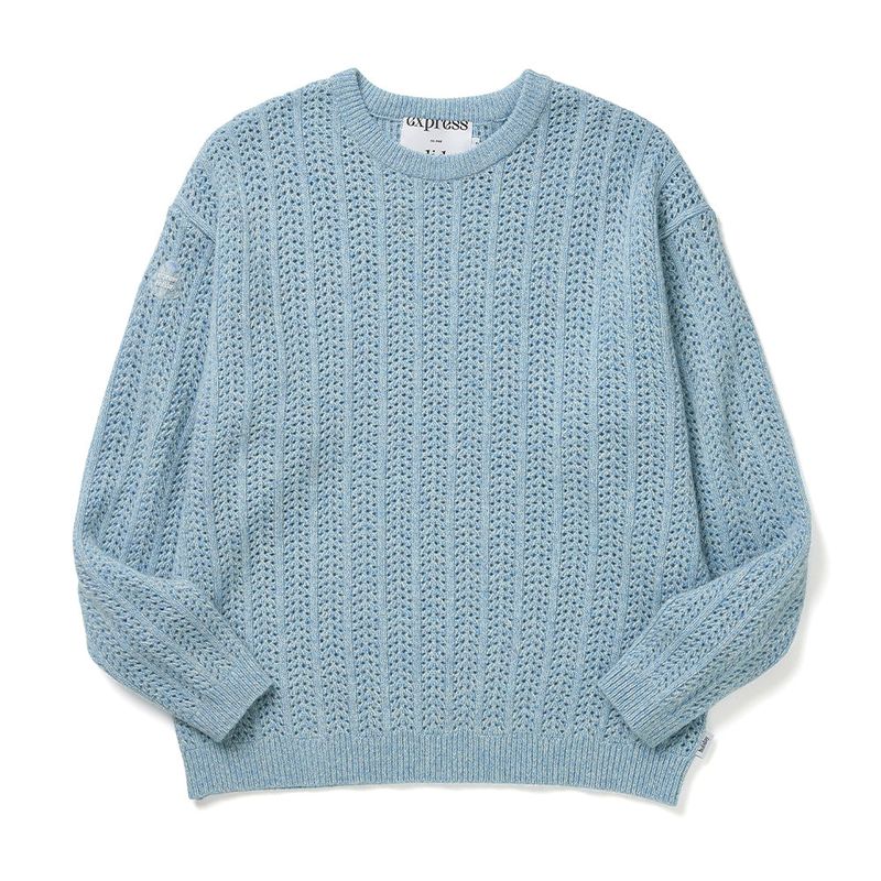 Express Holiday(エクスプレスホリデー)の「Express Holiday Mix Knit_Sky Blue(Tops)」