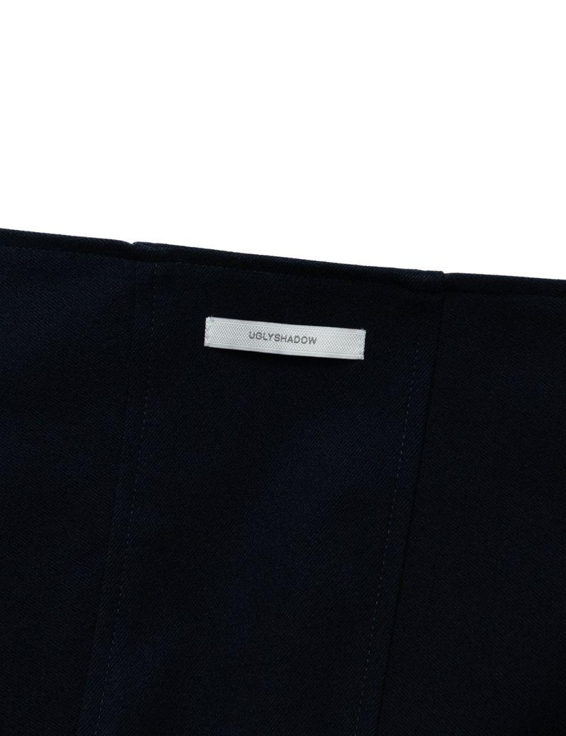 SOFT HOODED COAT(NAVY)