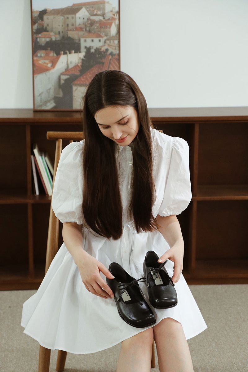 BONA RIBBON FLAT SHOES_3COLORS