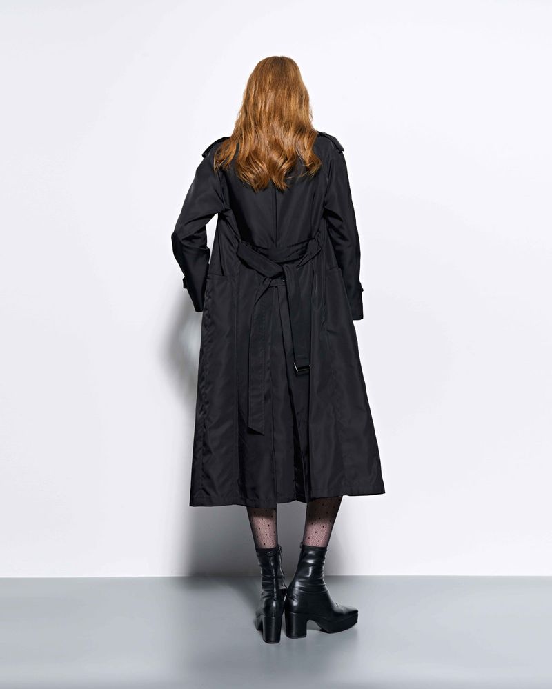 Throat Latch Trench Coat _ Black