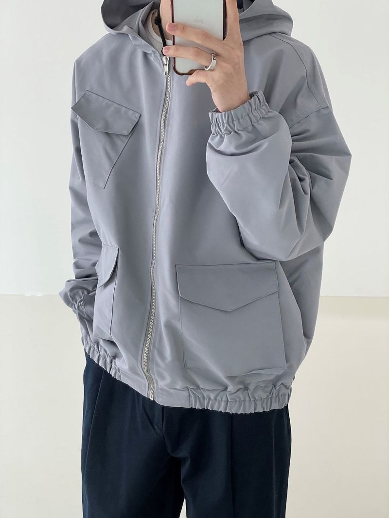Fancy windbreaker hood jacket