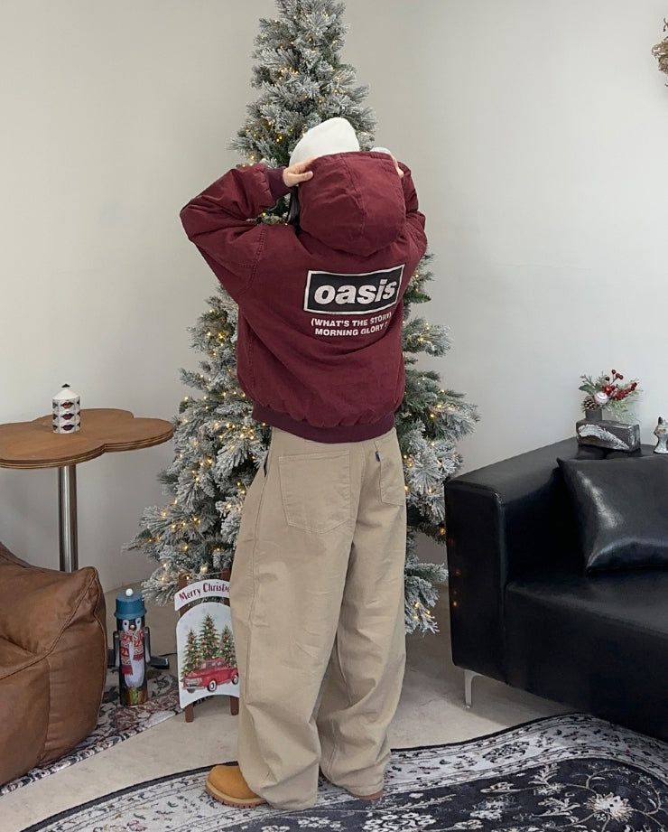 Verus Vintage Quilted Hooded Jumper