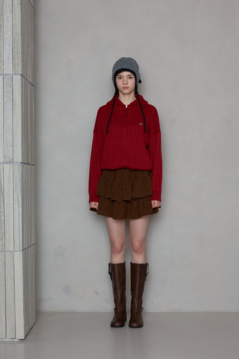 PINK PINEAPPLE（ピンクパイナップル）の「TWO-TONE COZY STRING BEANIE（Hats）」