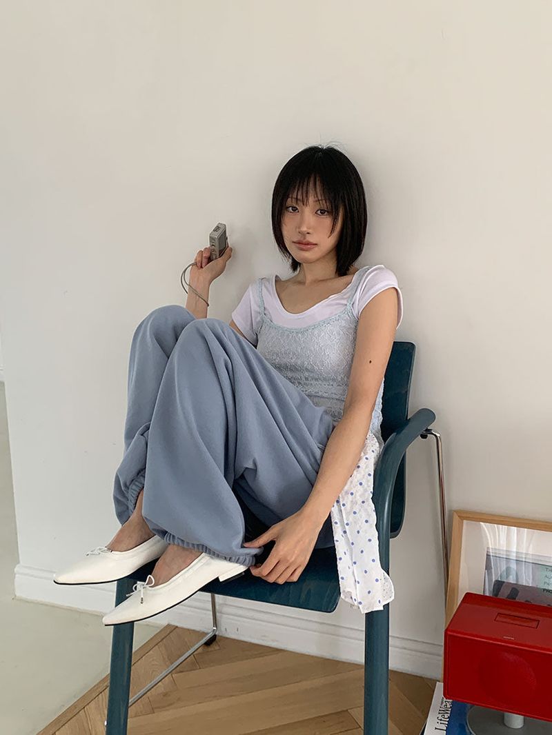 (UNISEX) BELTED SWEAT PANTS (3color)