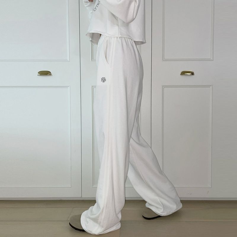 LOGO STITCH LINE WIDE BANDING PANTS