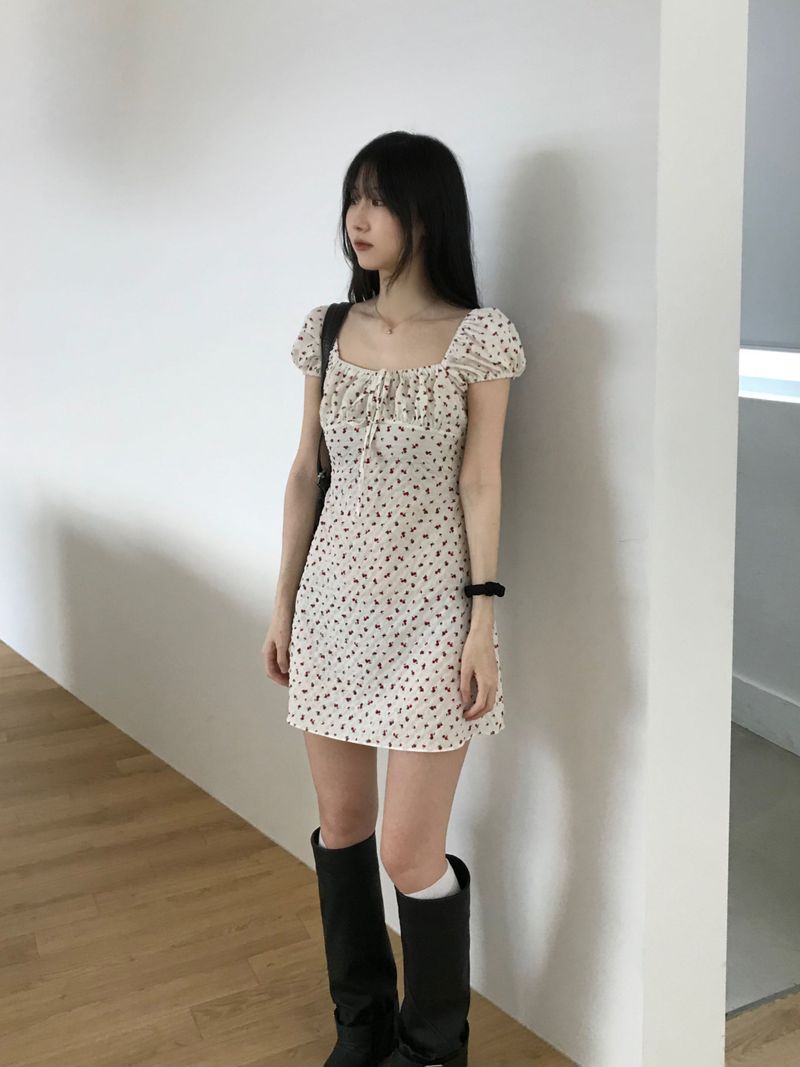 Dear Flower Mini Dress (2 colors)