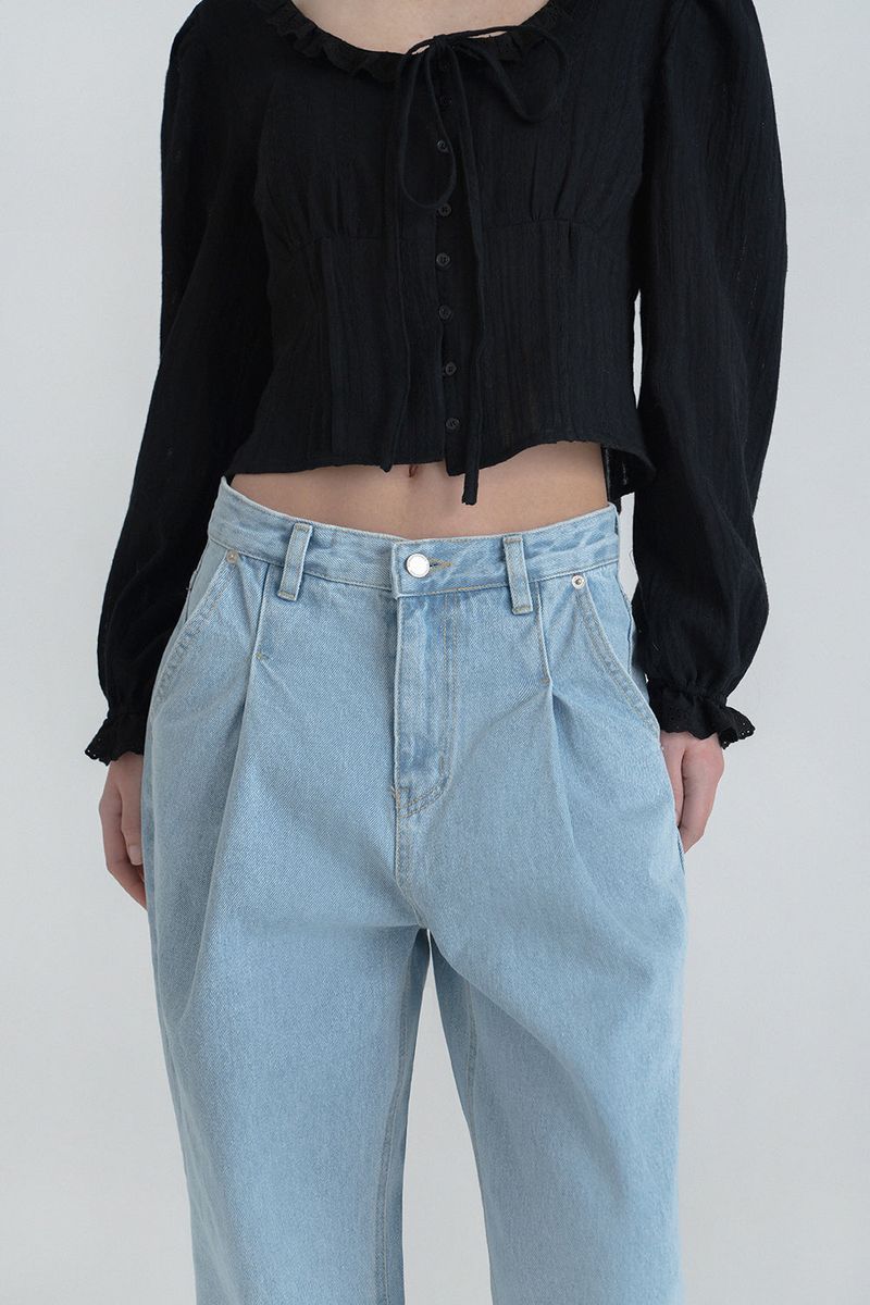 Prelin ribbon blouse_black