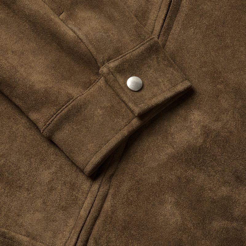 (MADE) ONE PICK WESTERN BIKER SUEIDE JACKET-BROWN