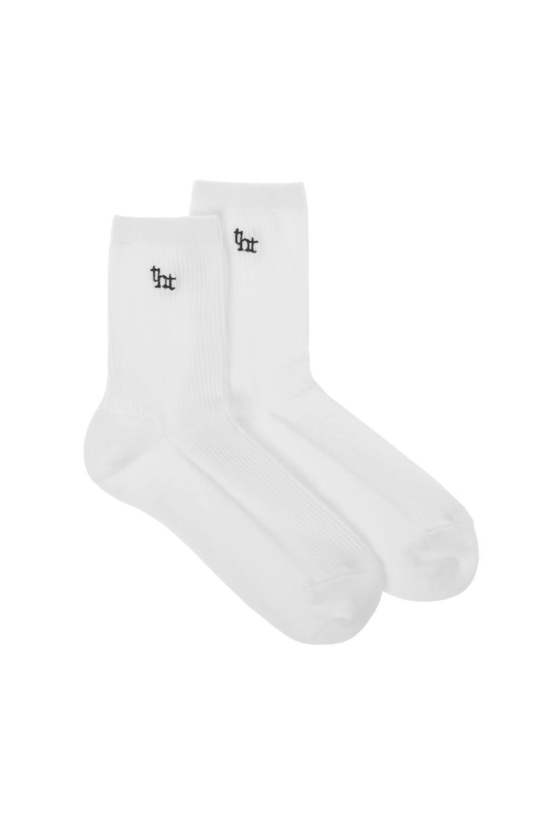 threetimes(スリータイムズ)の「tht rib mid socks - ivory (Fashion Accessories)」