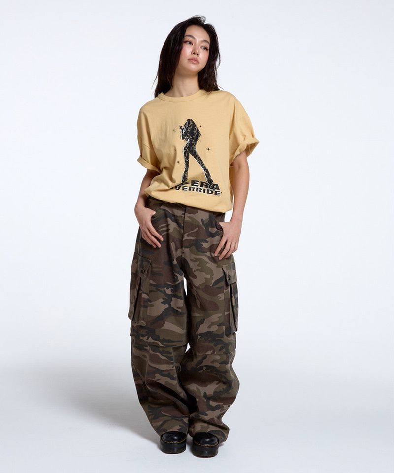 CONY CAMO 2-WAY CARGO PANTS / KHAKI
