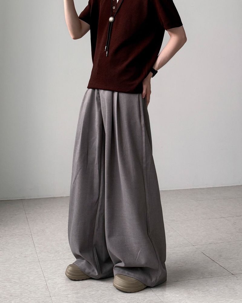 Maple Linen Wide Slacks