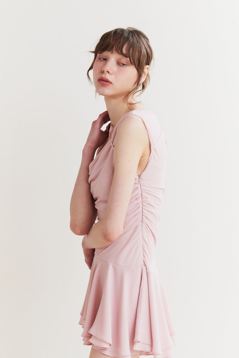 LILY FRILL DRESS pink