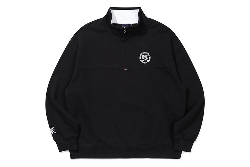 CIRCLE LOGO COTTON ANORAK_BLACK