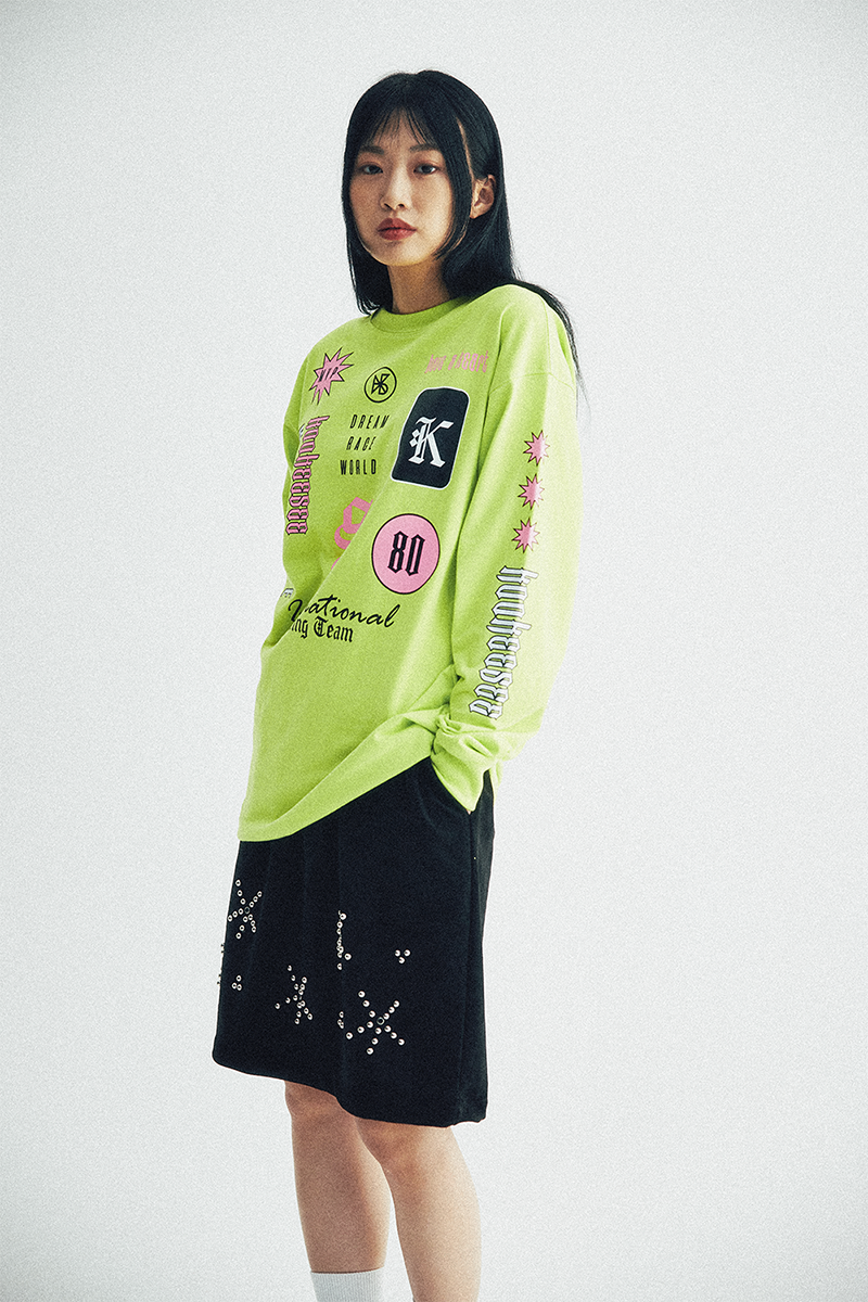 KOOKEESEE Racing tee (Neon Green)
