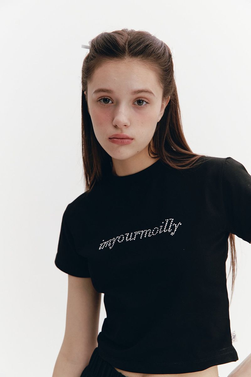 Crystal Hotfix T Black