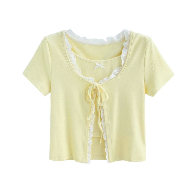 Ribbon Tie Layered Top
