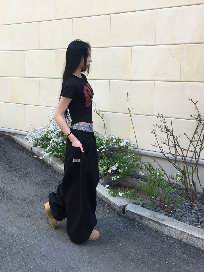 Dio Check Sagging Sweatpants (2c)