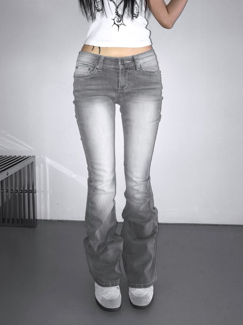 0459 cool grey washing jeans