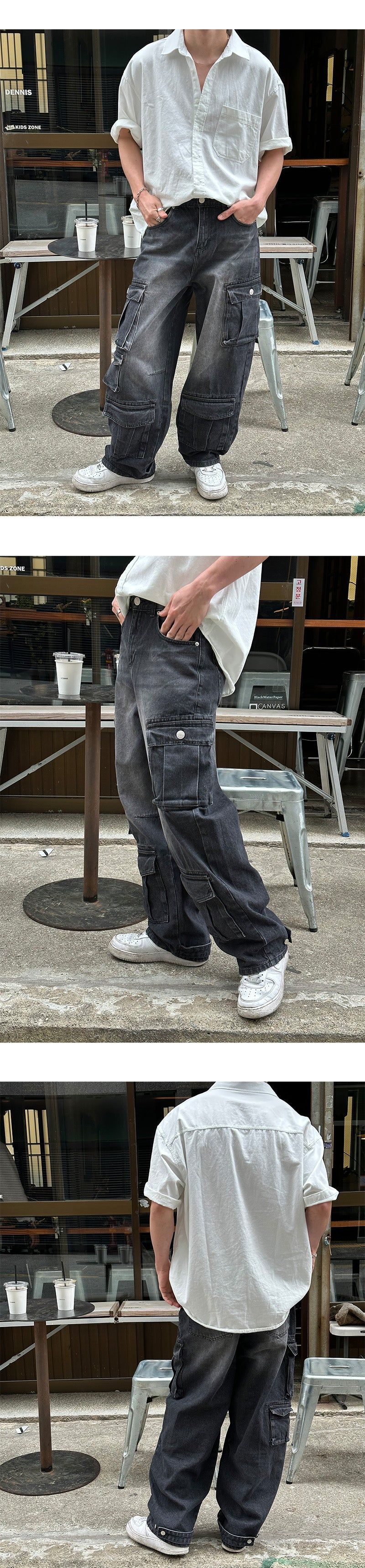 [SET UP가능] Washed cotton half shirts(6color)