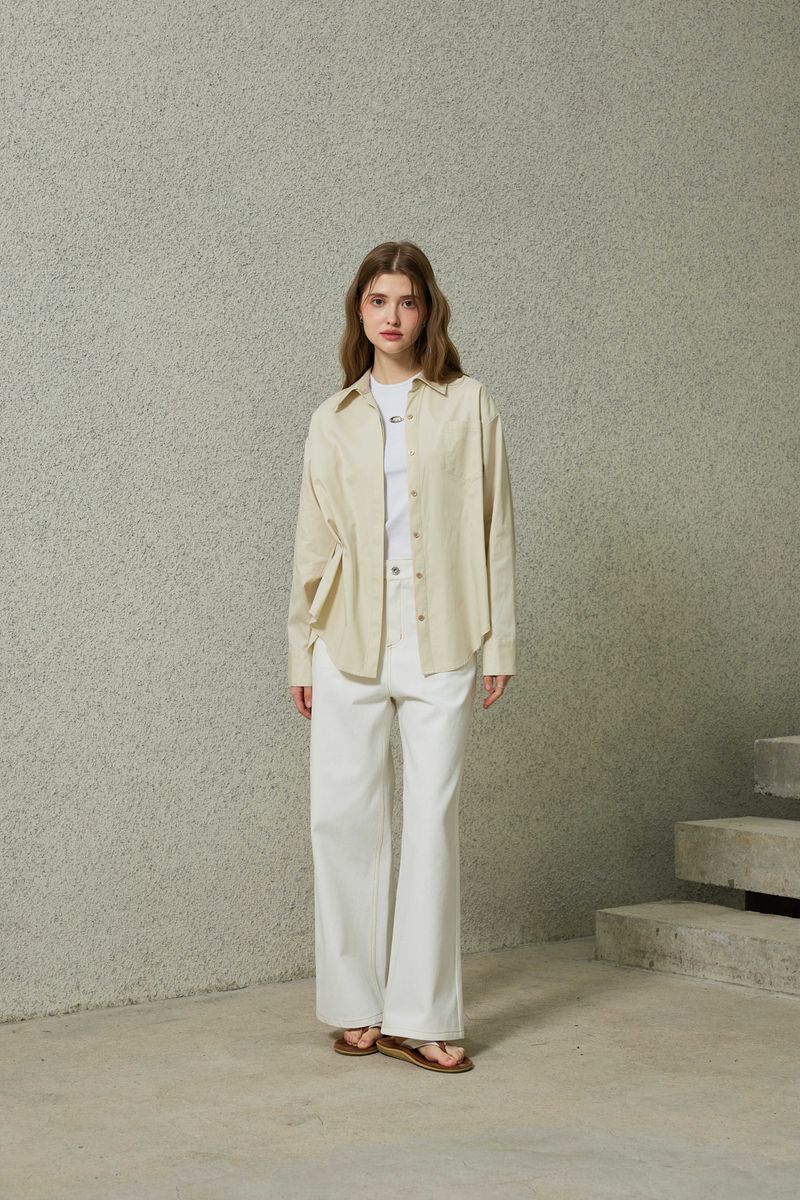 NOAH WIDE PANTS / ECRU