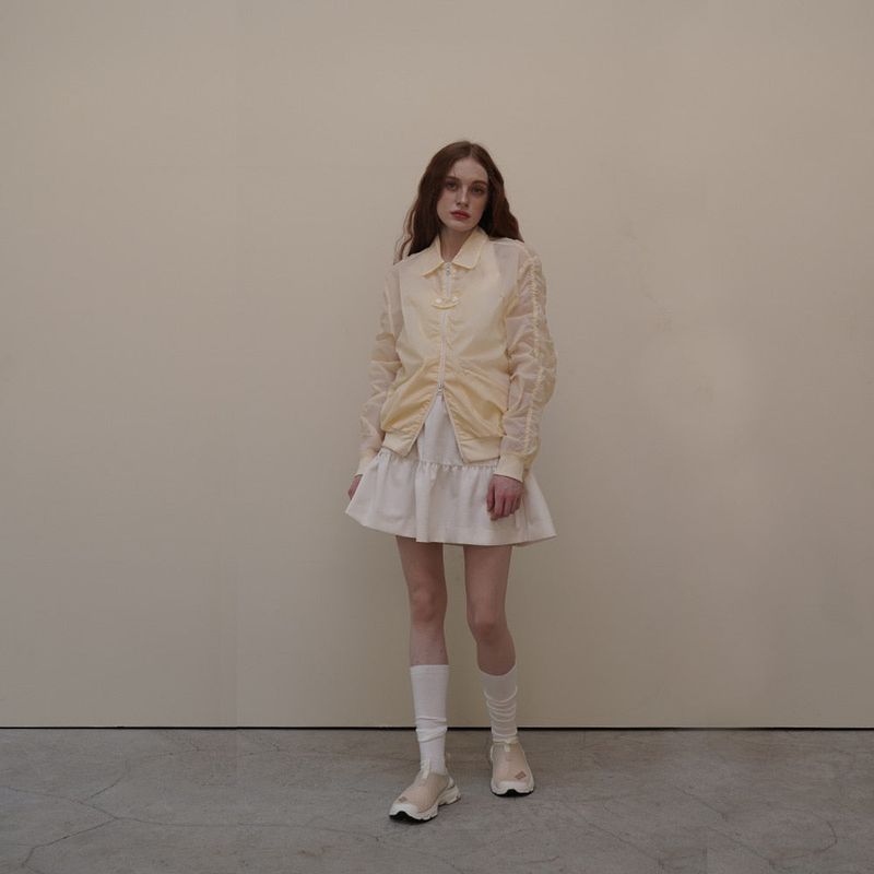 Lime Nylon Shrring Jacket