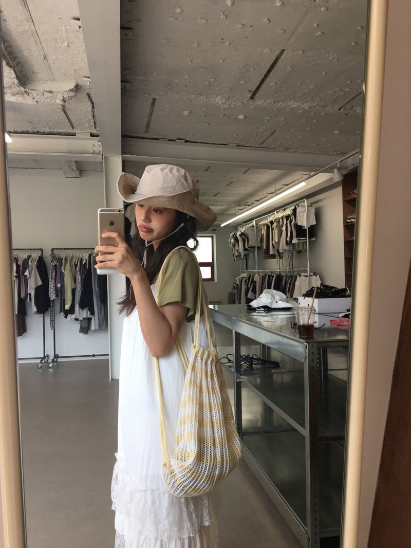 Knit String Backpack (2color)