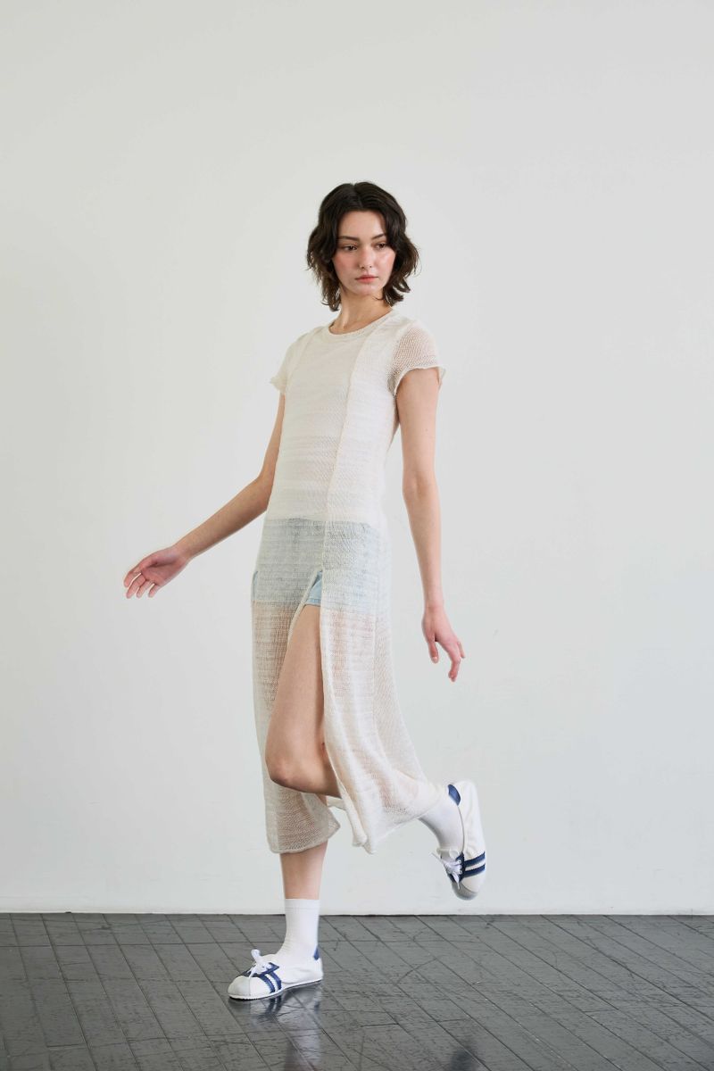 WITTY KNIT ONE-PIECE / IVORY
