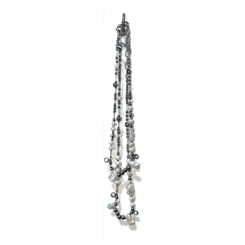 Pearl Cubic Mix Necklace